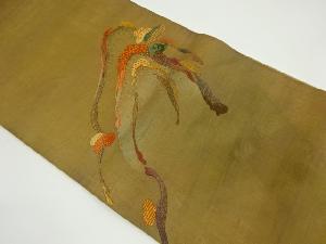 アンティーク　相良刺繍遠山模様袋帯（材料）